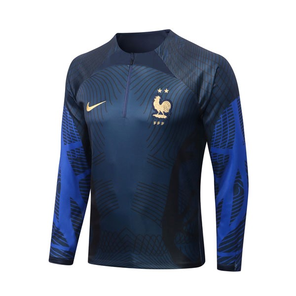 Trainings-Sweatshirt Frankreich Top 2023 Blau 2